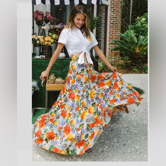 Cara Cara Dresses & Skirts - CARA CARA Nathali Skirt in egret blossoms - NWT - size small